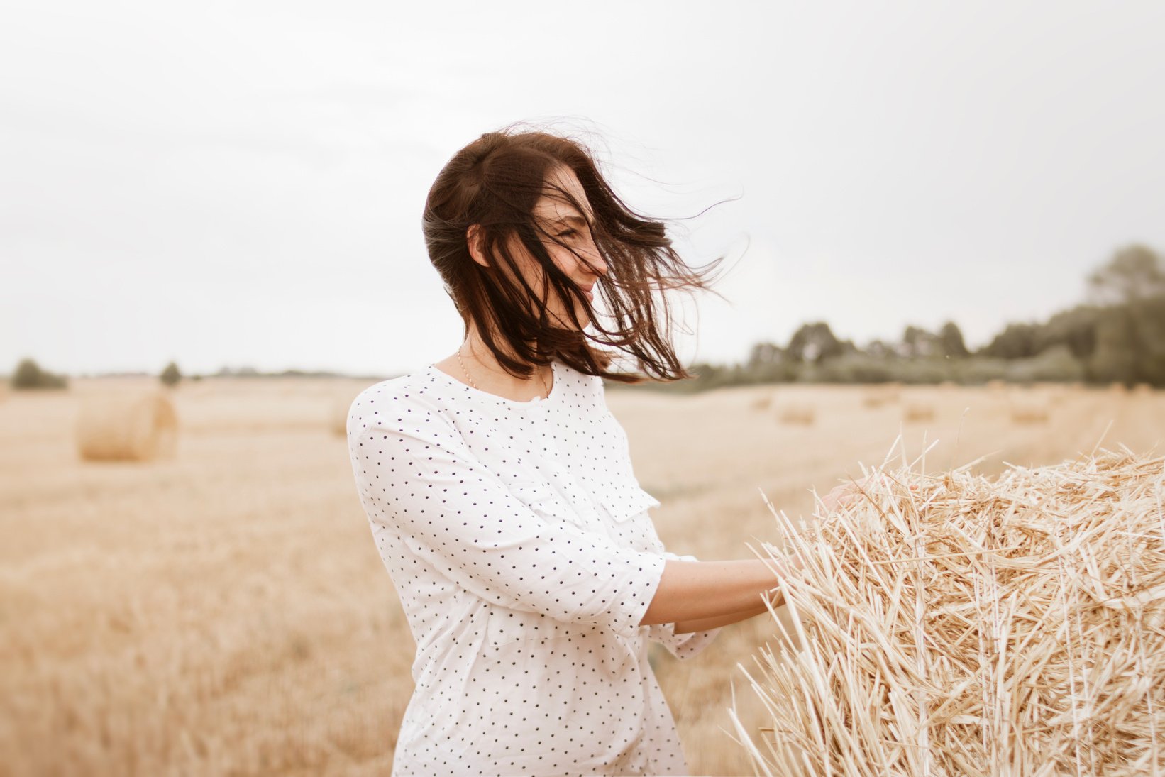 Woman Wearing White Shirt